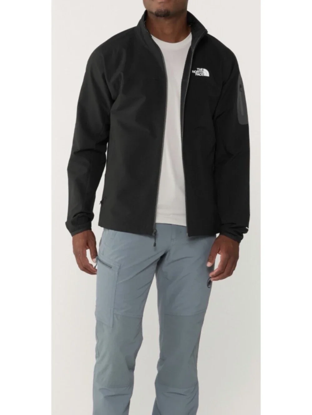 New The North Face Tek Approach Water Repellent Jacket In Black Size S $160